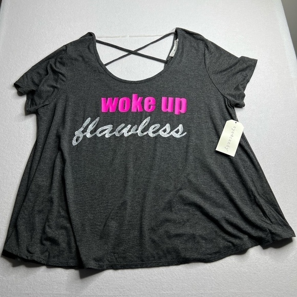 Eye Candy Woke Up Flawless T-shirt Size 1X NWT‎ - Picture 1 of 9